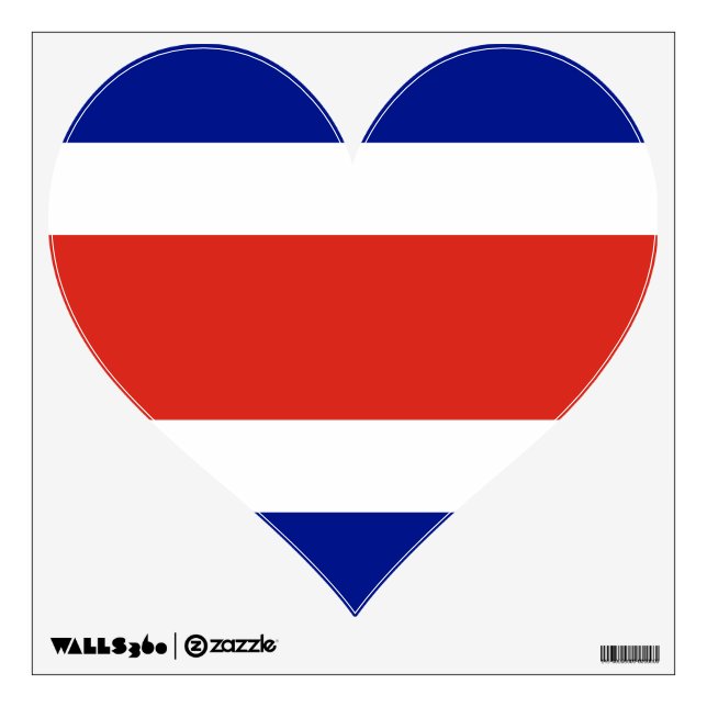 Wall Decals with flag of Costa Rica (Front)