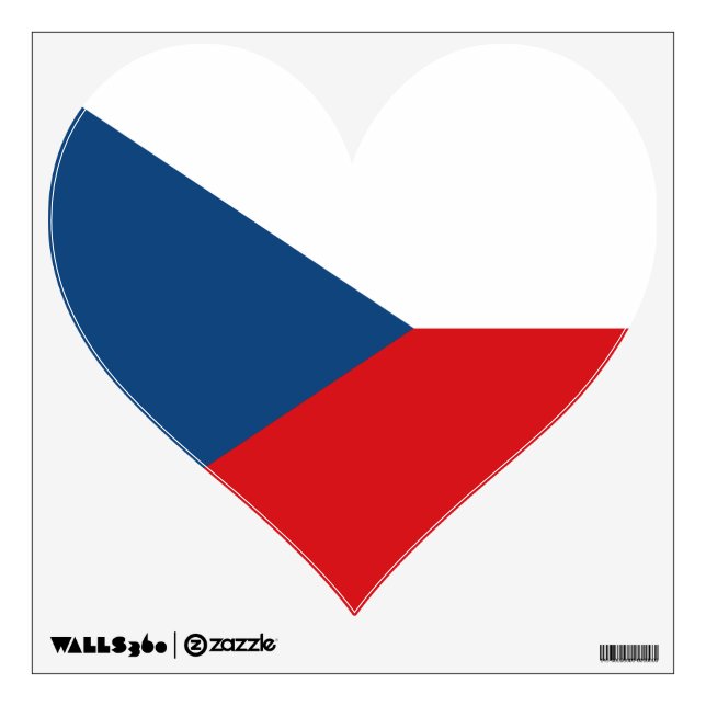 Wall Decals with flag of Czechia (Front)