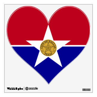 Wall Decals with flag of Dallas City