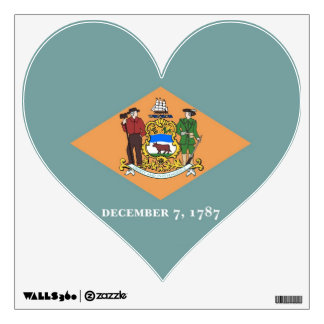 Wall Decals with flag of Delaware, U.S.A.