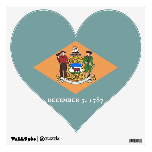 Wall Decals with flag of Delaware, U.S.A. (Front)