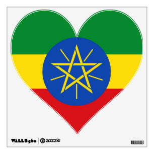 Wall Decals with flag of Ethiopia