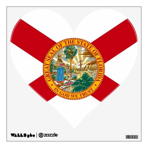 Wall Decals with flag of Florida USA