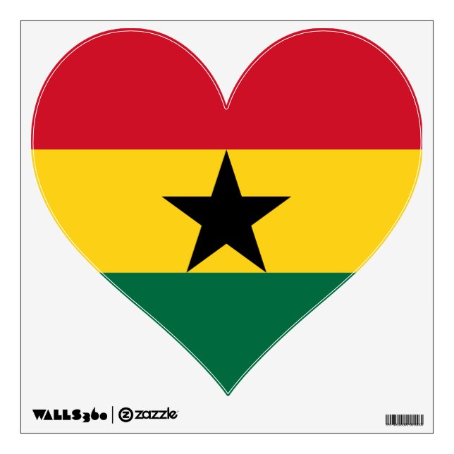 Wall Decals with flag of Ghana (Front)