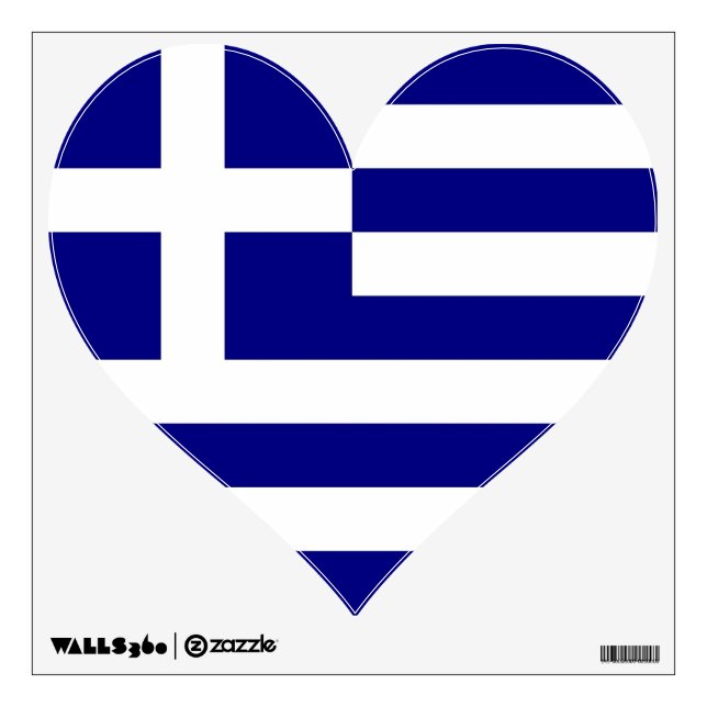 Wall Decals with flag of Greece (Front)