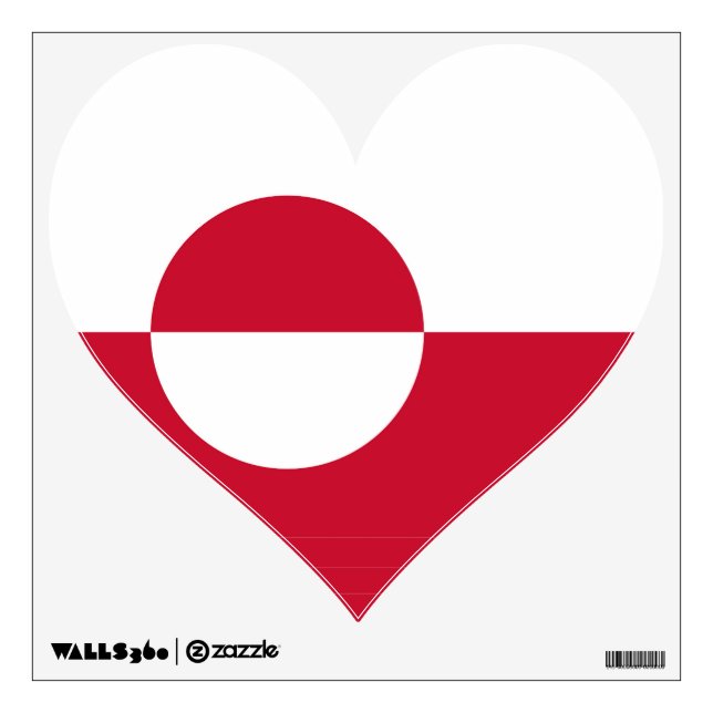 Wall Decals with flag of Greenland (Front)
