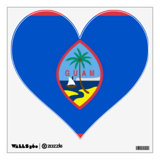 Wall Decals with flag of Guam, U.S.A.