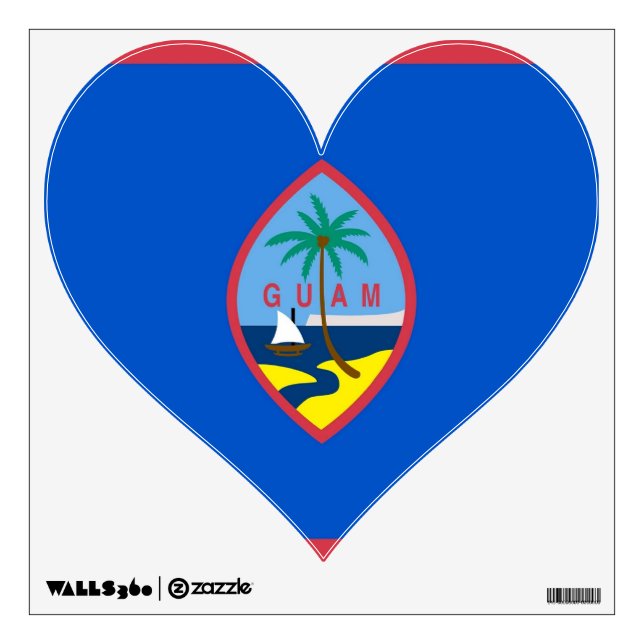 Wall Decals with flag of Guam, U.S.A. (Front)