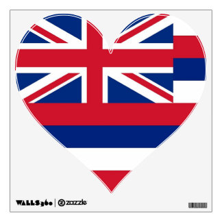Wall Decals with flag of Hawaii, U.S.A.