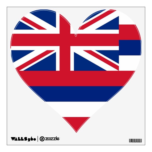 Wall Decals with flag of Hawaii, U.S.A. (Front)