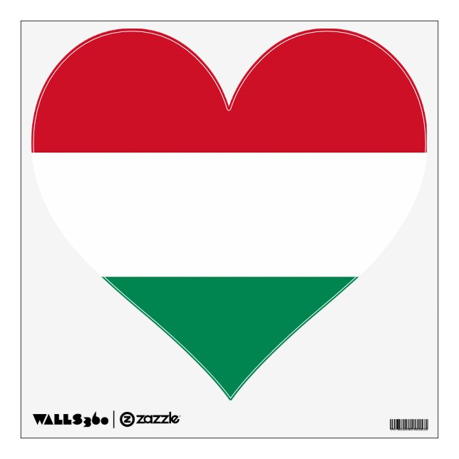Wall Decals with flag of Hungary (Front)