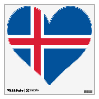 Wall Decals with flag of Iceland