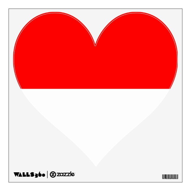 Wall Decals with flag of Indonesia (Front)