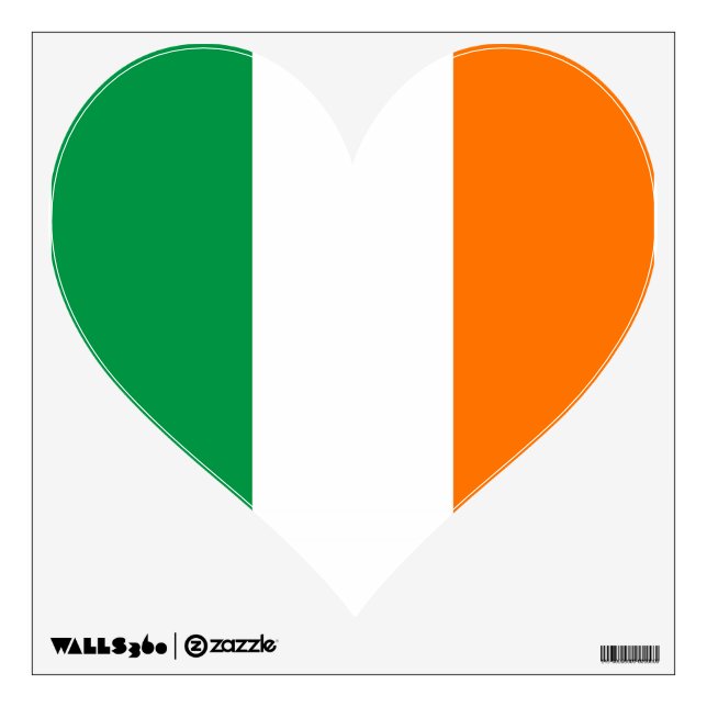 Wall Decals with flag of Ireland (Front)
