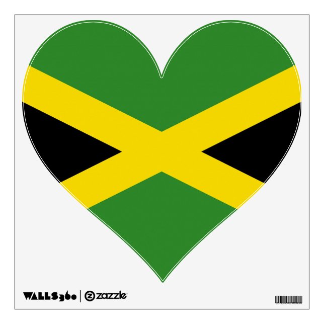 Wall Decals with flag of Jamaica (Front)