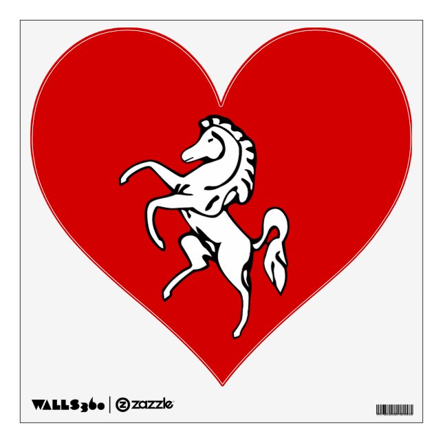 Wall Decals with flag of Kent, England (Front)