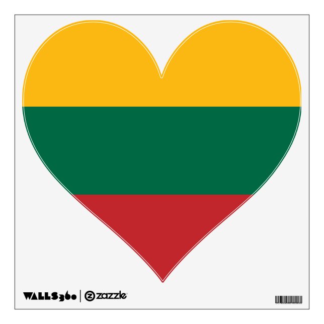 Wall Decals with flag of Lithuania (Front)