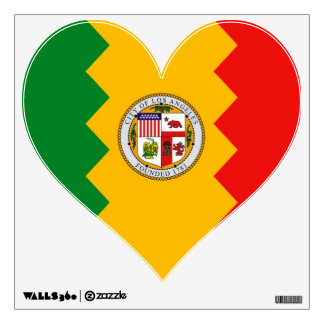 Wall Decals with flag of Los Angeles, U.S.A.
