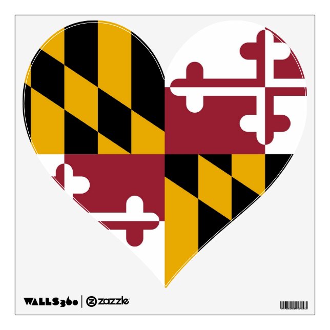 Wall Decals with flag of Maryland, U.S.A. (Front)