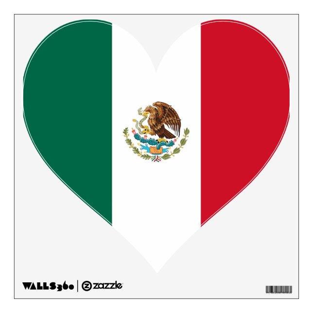 Wall Decals with flag of Mexico (Front)