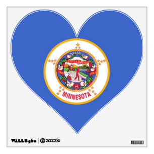 Wall Decals with flag of Minnesota, U.S.A.