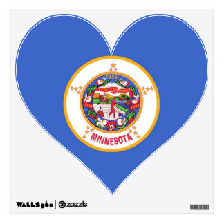 Wall Decals with flag of Minnesota, U.S.A.