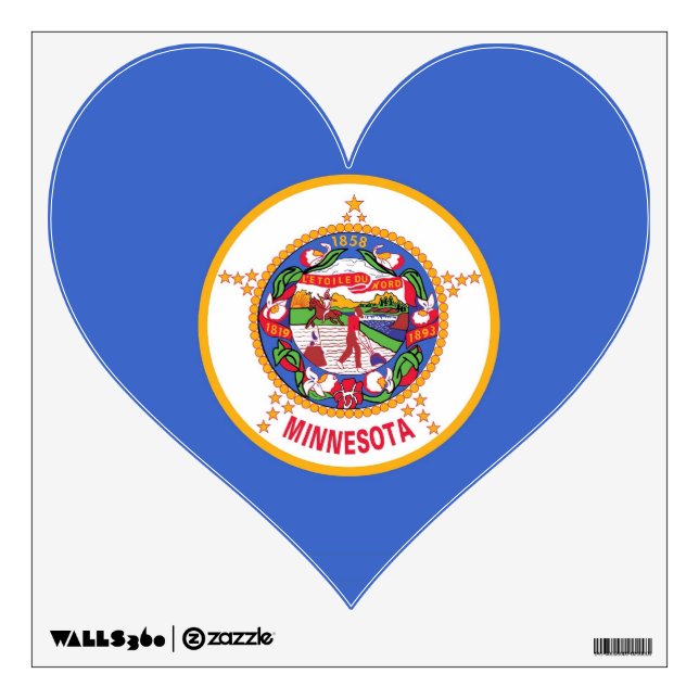 Wall Decals with flag of Minnesota, U.S.A. (Front)