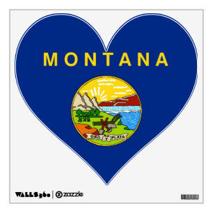 Wall Decals with flag of Montana, U.S.A.