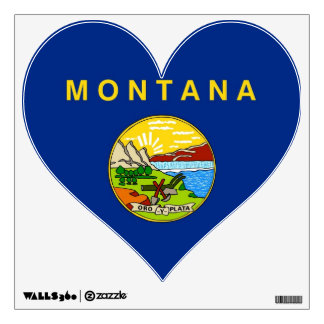 Wall Decals with flag of Montana, U.S.A.