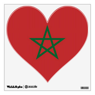 Wall Decals with flag of Morocco