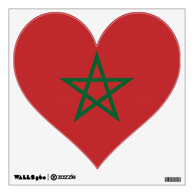 Wall Decals with flag of Morocco (Front)