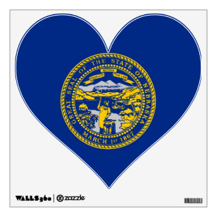 Wall Decals with flag of Nebraska, U.S.A.