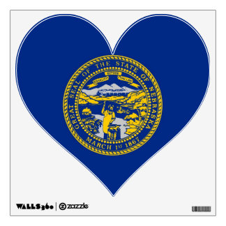 Wall Decals with flag of Nebraska, U.S.A.