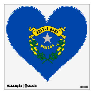 Wall Decals with flag of Nevada, U.S.A.