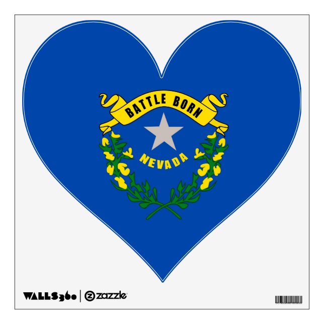 Wall Decals with flag of Nevada, U.S.A. (Front)