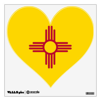 Wall Decals with flag of New Mexico, U.S.A.