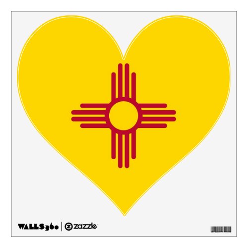 Wall Decals with flag of New Mexico USA