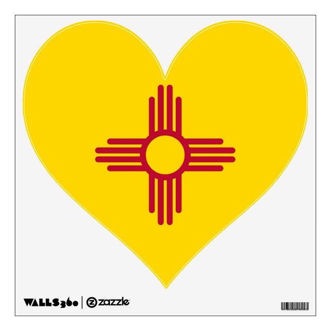 Wall Decals with flag of New Mexico, U.S.A. (Front)