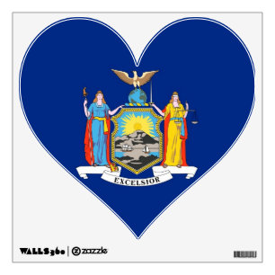 Wall Decals with flag of New York, U.S.A.