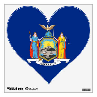 Wall Decals with flag of New York, U.S.A.