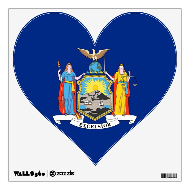 Wall Decals with flag of New York, U.S.A. (Front)