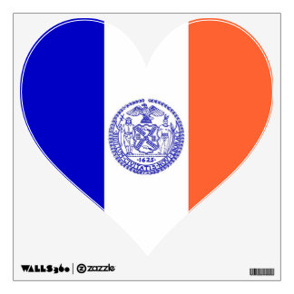 Wall Decals with flag of New York, U.S.A.