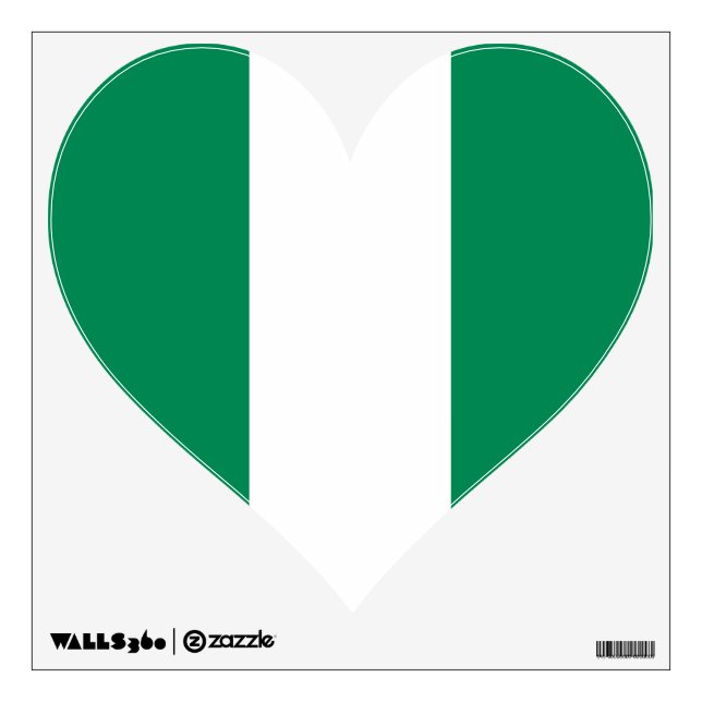 Wall Decals with flag of Nigeria (Front)