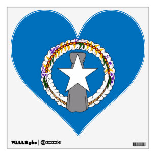 Wall Decals with flag of Northern Mariana, U.S.A.