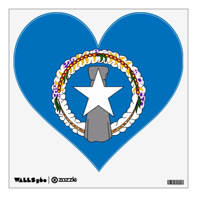 Wall Decals with flag of Northern Mariana, U.S.A. (Front)