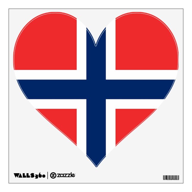 Wall Decals with flag of Norway (Front)
