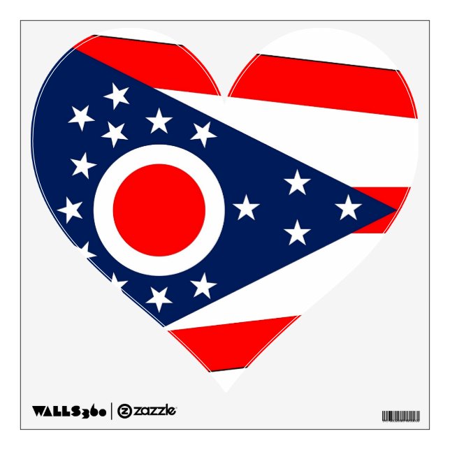 Wall Decals with flag of Ohio, U.S.A. (Front)