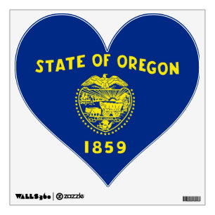 Wall Decals with flag of Oregon, U.S.A.