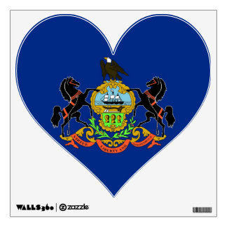 Wall Decals with flag of Pennsylvania, U.S.A.