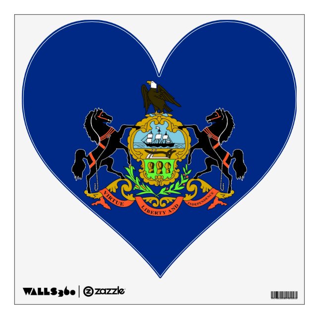 Wall Decals with flag of Pennsylvania, U.S.A. (Front)